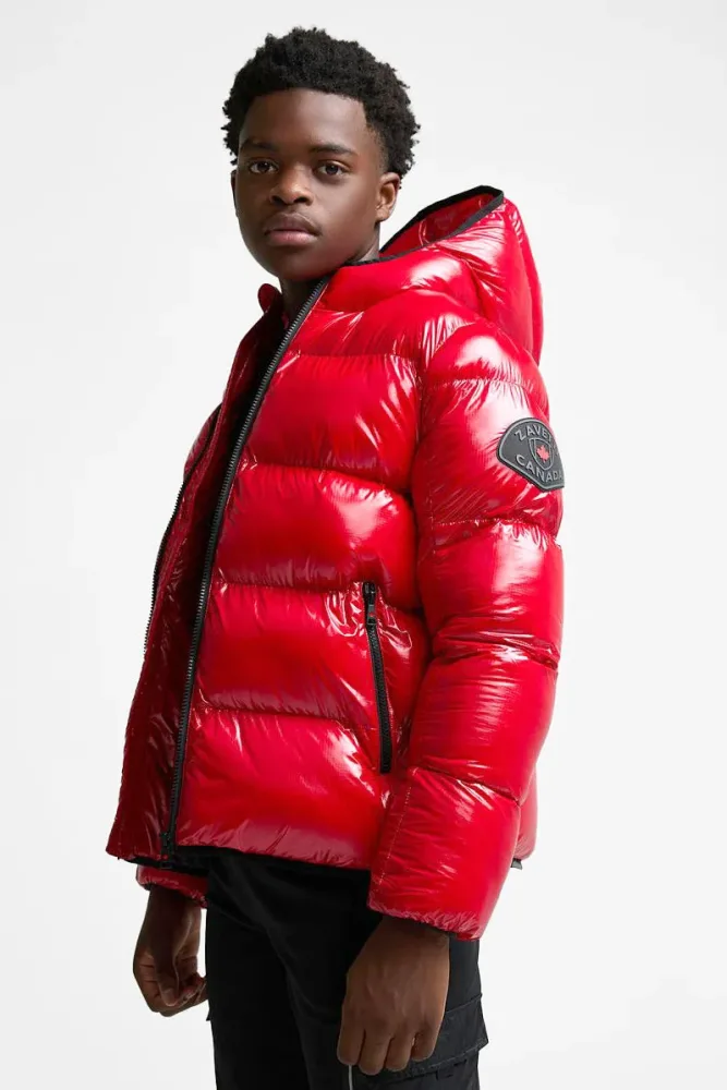Zavetti Canada Palzino Pufferjacke in Glanz-Optik - Red L Kids