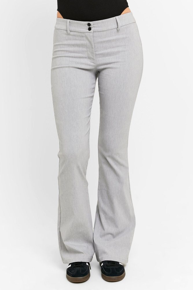 Tally Weijl Flare-Hose - Light Grey Heather 36 Damen
