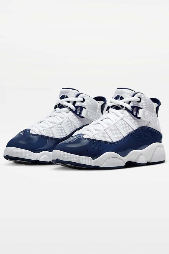 Jordan Jordan 6 Rings Kids Sneaker - White + Midnight Navy EU33 Kids