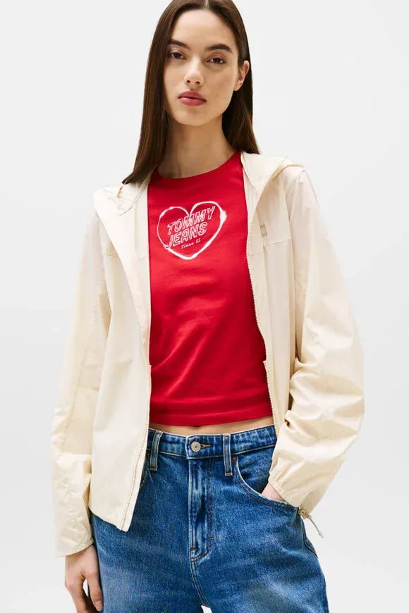 Tommy Jeans Windbreaker - Desert Sand Dune M Damen