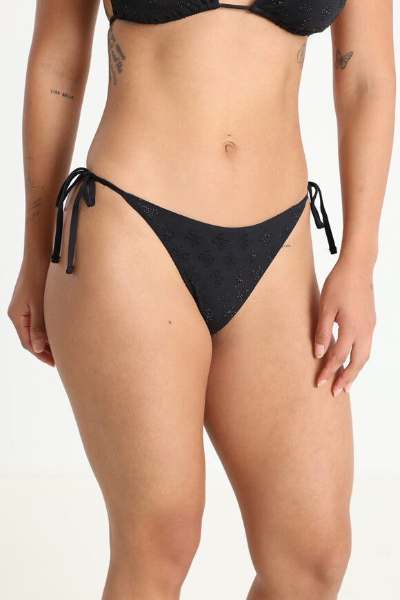 Guess Bikini-Unterteil mit Strass - Jet Black M Damen