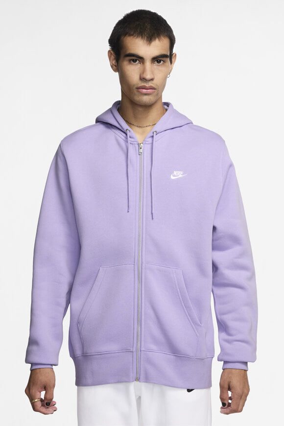 Nike Sportswear Club Kapuzensweatjacke - Lilac S Herren