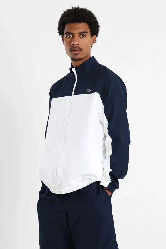 Lacoste Trainingsjacke - White + Navy + Grenadine S Herren