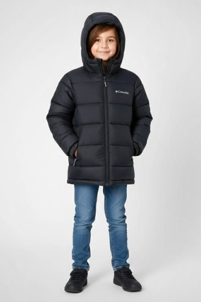 Columbia Pike Lake Pufferjacke - Black XL Kids
