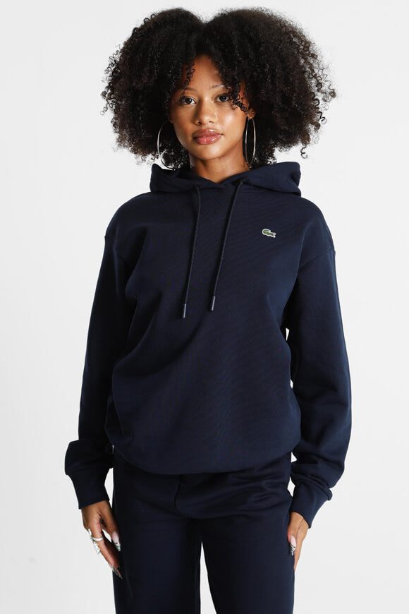 Lacoste Oversize Kapuzensweatshirt - Navy 36 Damen