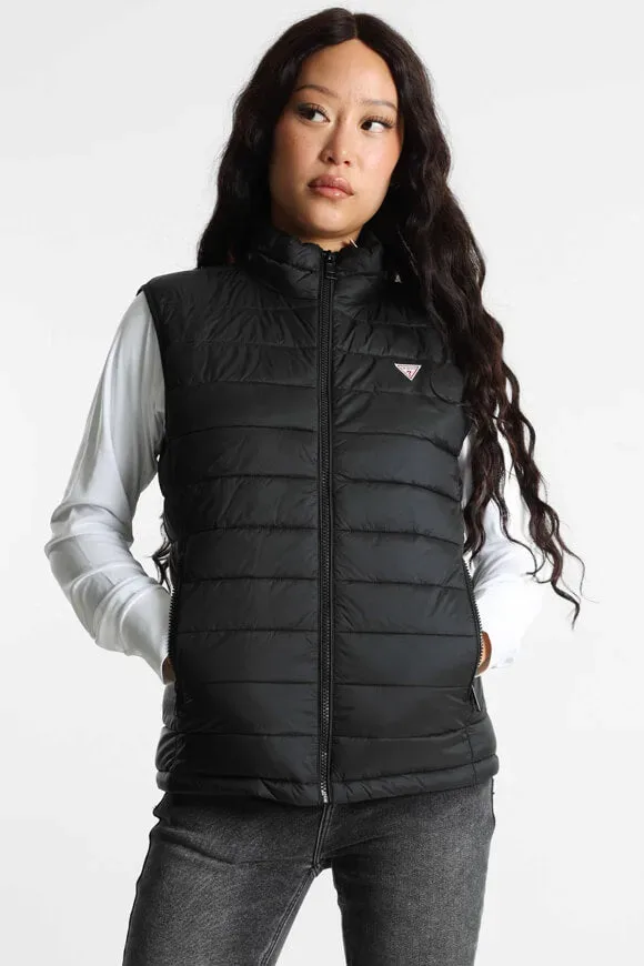 Guess Jeans Gestepptes Gilet - Black XS Damen