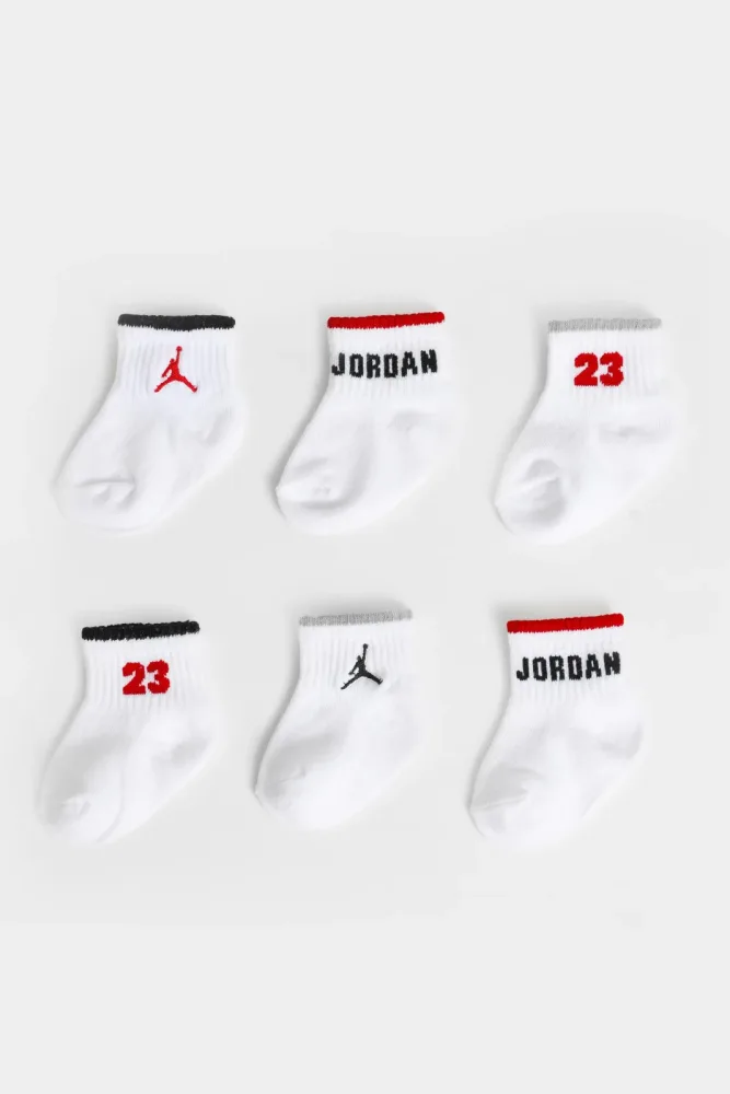 Jordan Sechserpack Baby Socken - Weiss EU15