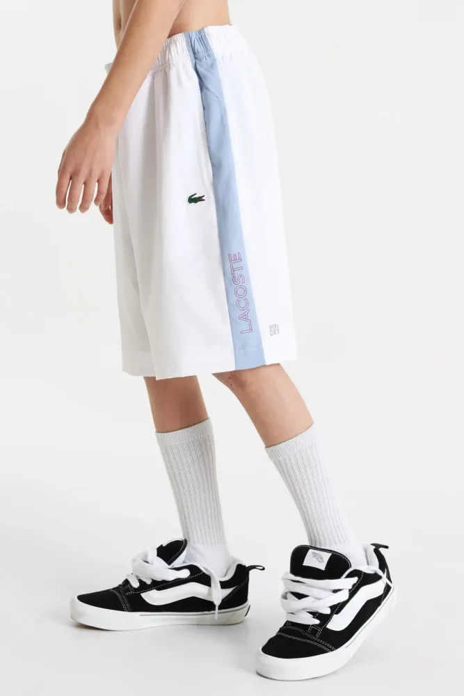 Lacoste Trainingsshorts - White + Blue 16 Kids