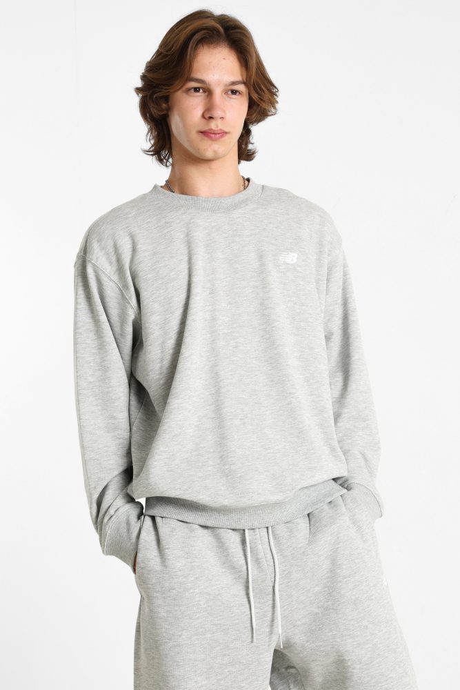 New Balance New Balance Sport Essentials Small Logo French Terry Crew Herren, grau, Grösse: M Relaxed Fit Herren, grau, Grösse: M