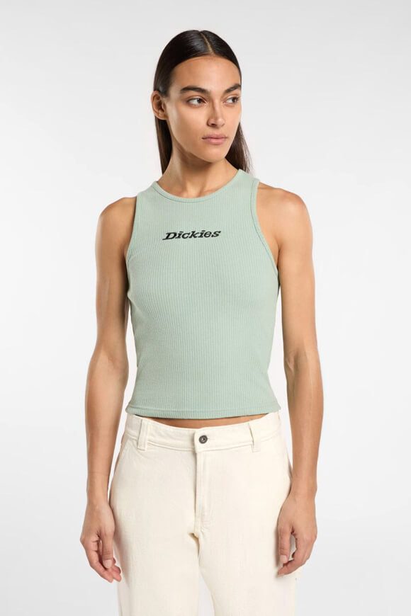 Dickies Geripptes Tanktop - Iceberg Green M Damen