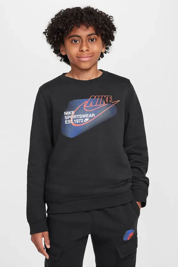 Nike Sportswear Standard Issue Sweatshirt - Black L Kids