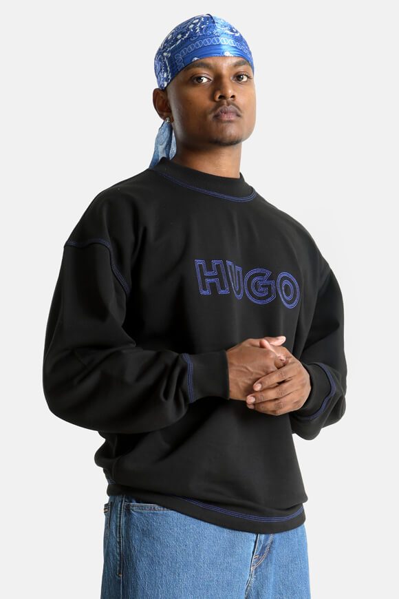 Hugo Blue Sweatshirt - Black M Herren