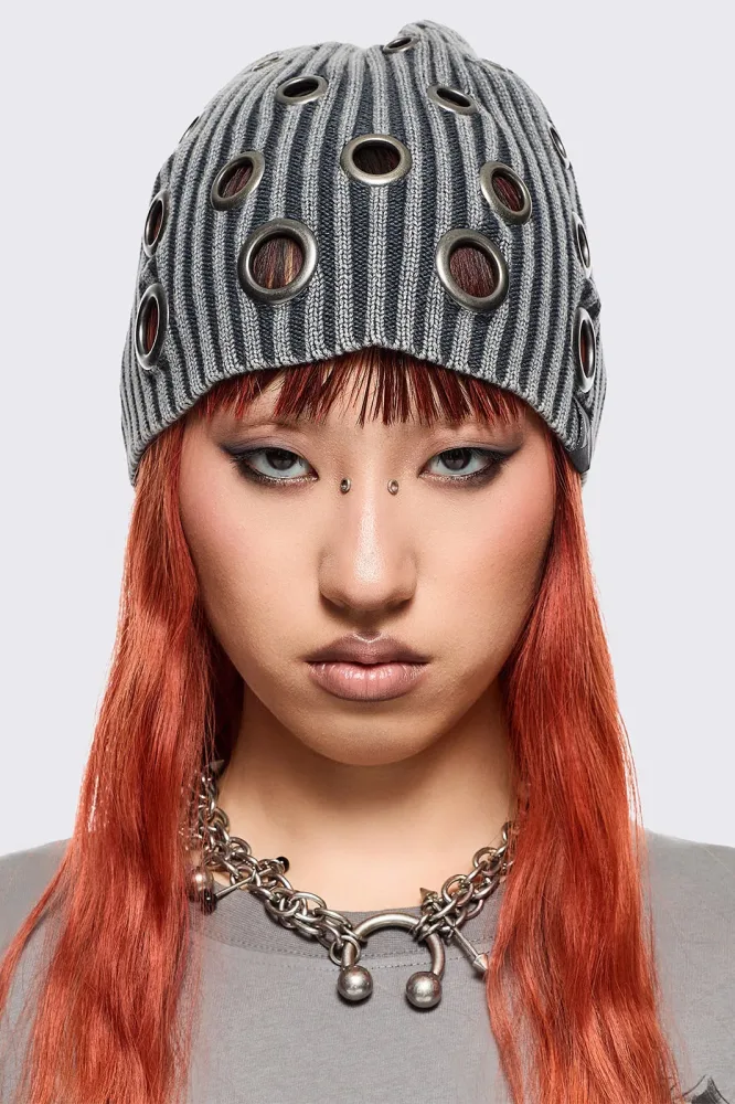 Minga London Elektra Beanie - Grey Washed Einheitsgroesse Damen