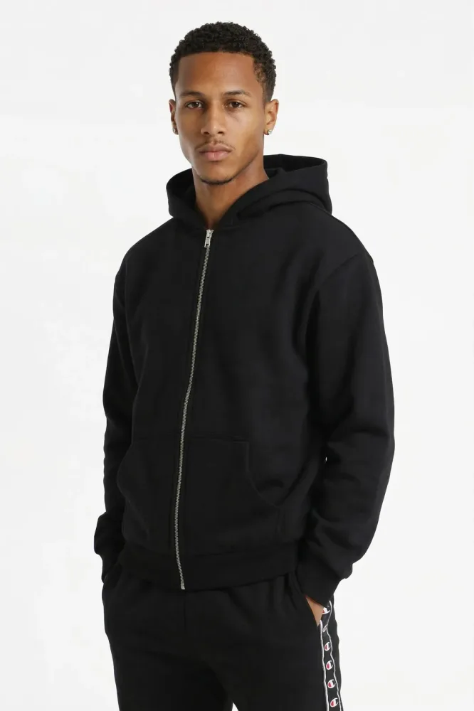 Urban Classics Fluffy Kapuzensweatjacke - Black S Herren