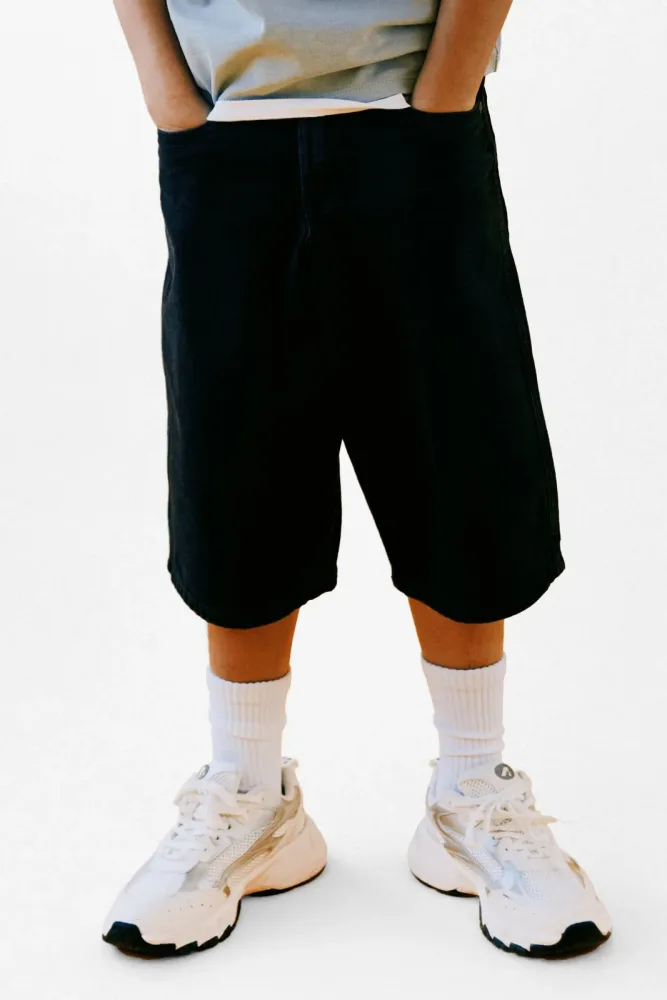 Name It NKMBEN Jeans Bermudashorts - Black Washed 158 Kids