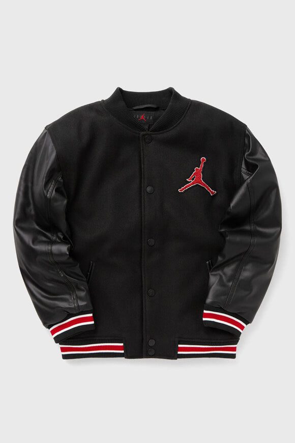 Jordan Varsity Bomberjacke - Black + Red L Kids
