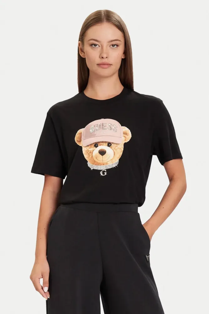 Guess T-Shirt - Jet Black XS Damen