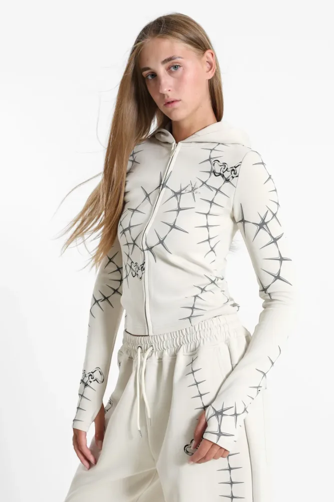 Project X Paris Trainingsjacke - Beige + Grey L Damen