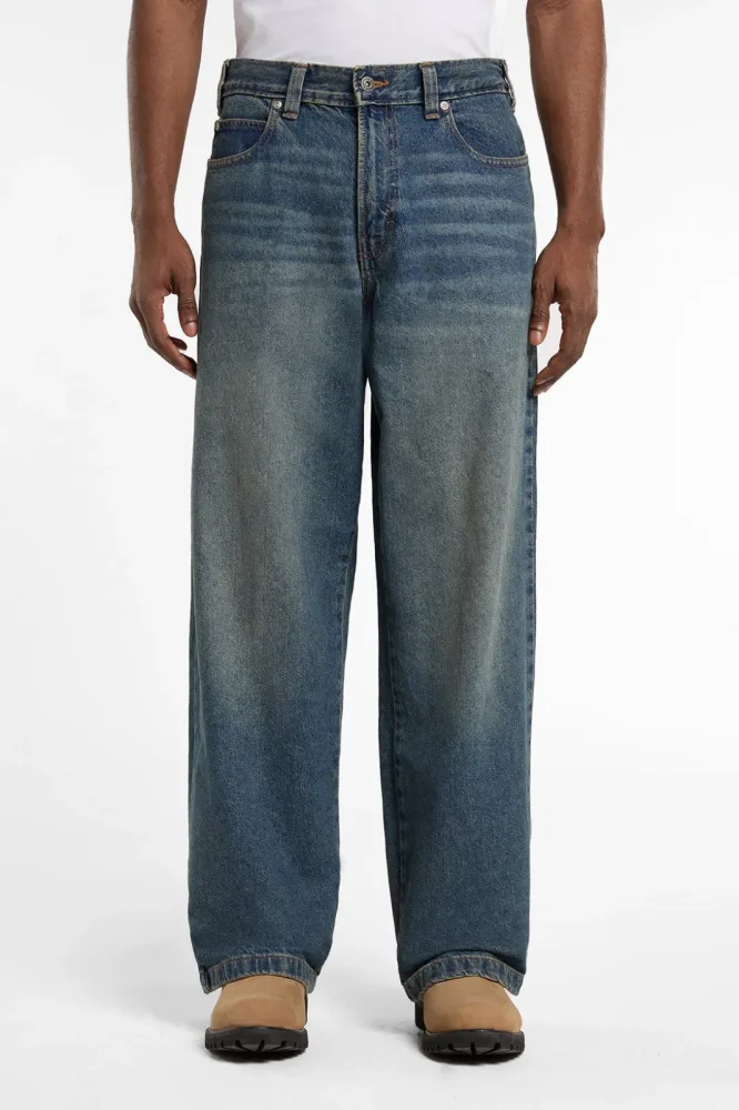Dickies Hilham Baggy Jeans - Khaki Tinted Blue 29 Herren