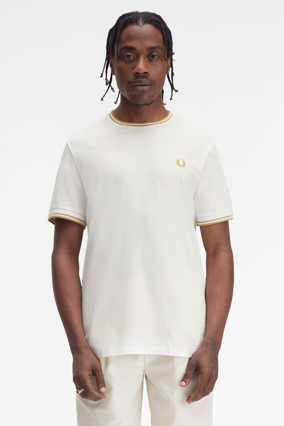 Fred Perry T-Shirt - Snow White S Herren