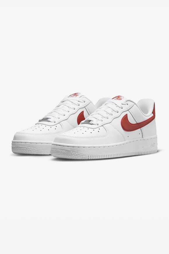 Nike Air Force 1 '07 Sneaker - White + Rugged Orange EU38