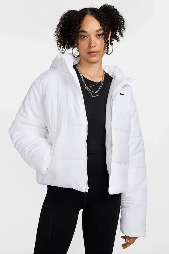 Nike Oversized Pufferjacke - White M Damen