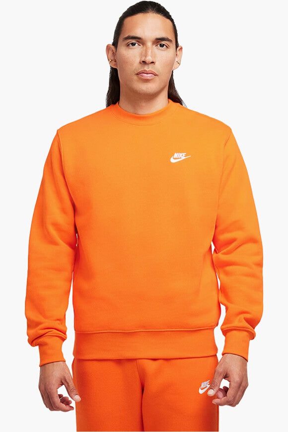 Nike Sportswear Club Sweatshirt - Safety Orange XS Herren
