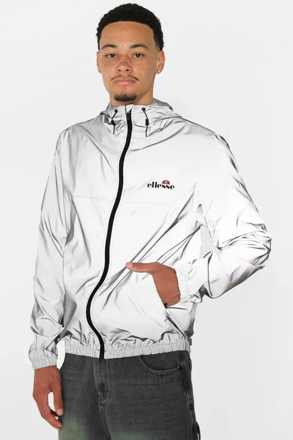 Ellesse Cesanet Windbreaker - Silver Reflective S Herren