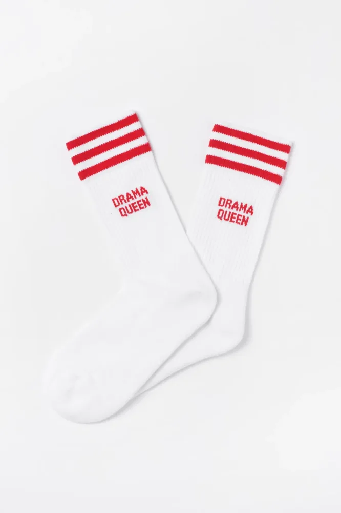 Mother Socker Socken - White + Red EU37-45