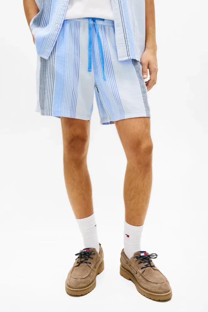 Tommy Jeans Strukturierte Shorts - Sweet Blue L Herren