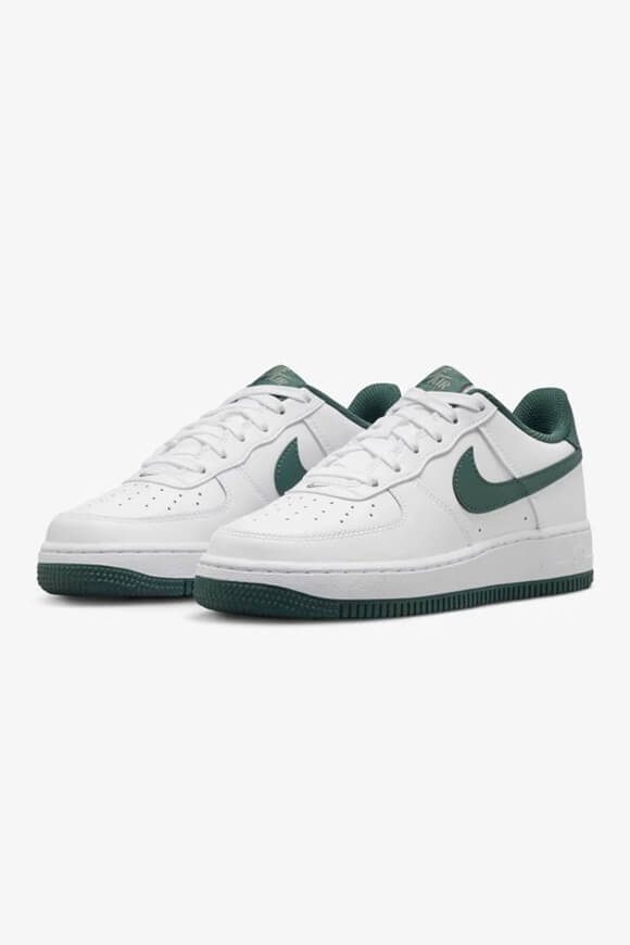 Nike Air Force 1 Sneaker - White + Vintage Green EU37.5 Kids