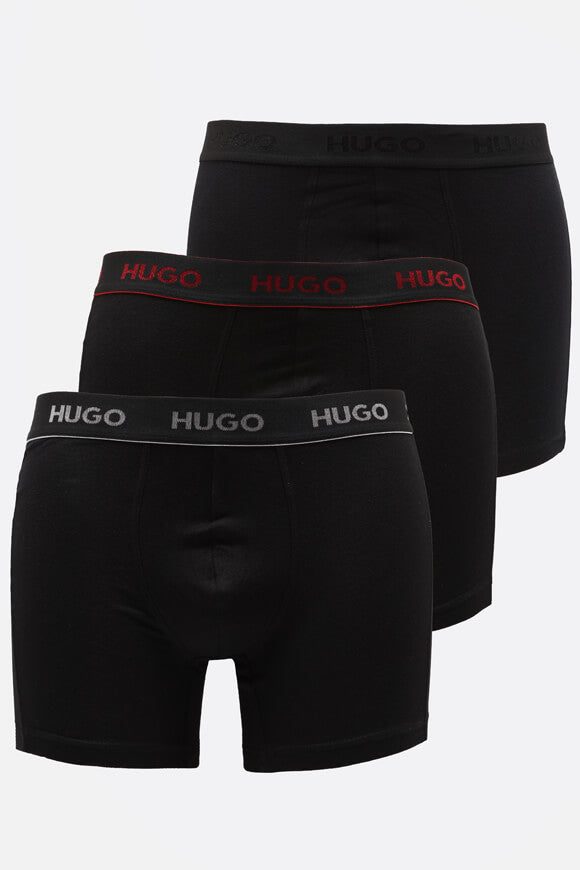 Hugo Red Dreierpack Boxershorts - Black M Herren