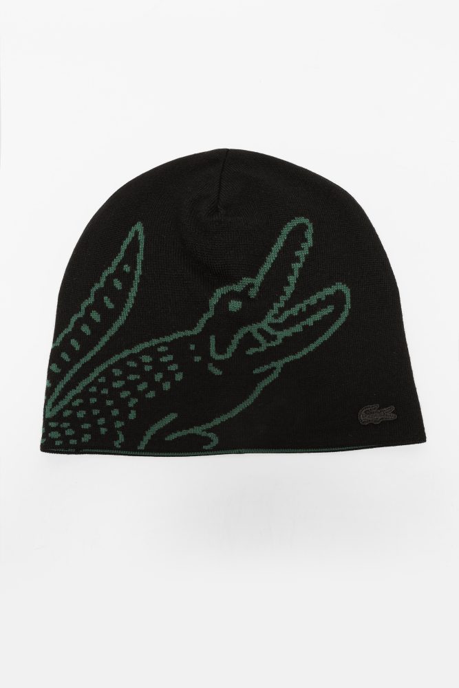 Lacoste Beanie - Black Einheitsgroesse Herren