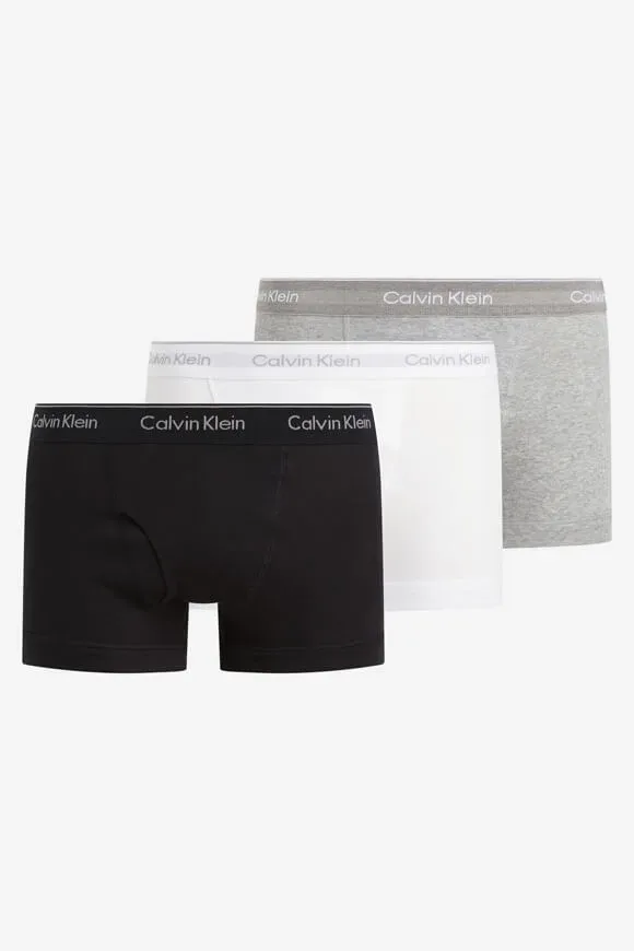 Calvin Klein Dreierpack Boxershorts - Black + Grey Heather + White L Herren
