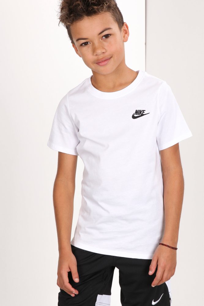 Nike T-Shirt - Weiss + Schwarz XS Kids