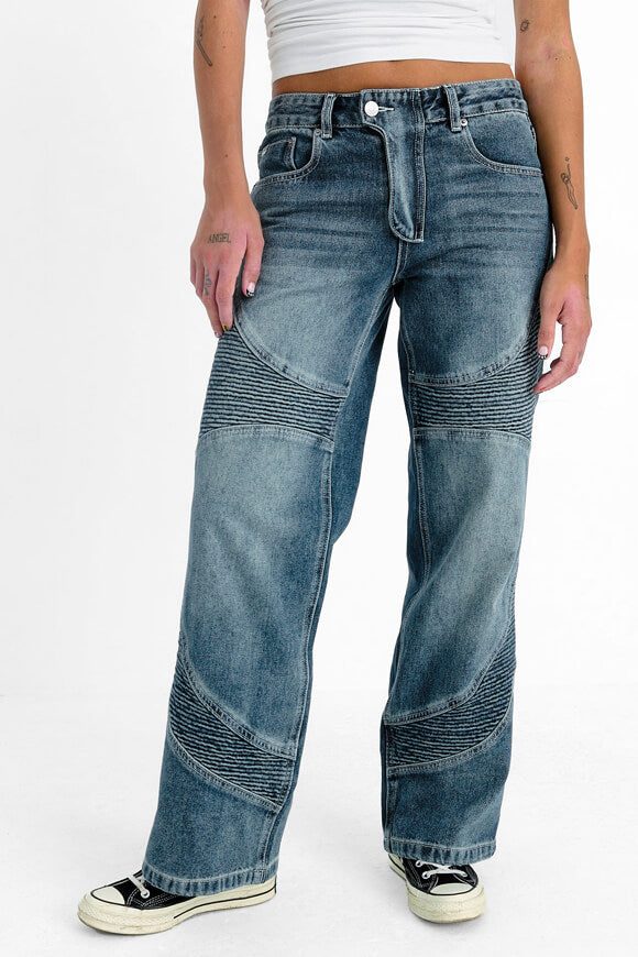 The Ragged Priest Auto Dad Fit Jeans - Dirty Wash 24 Damen