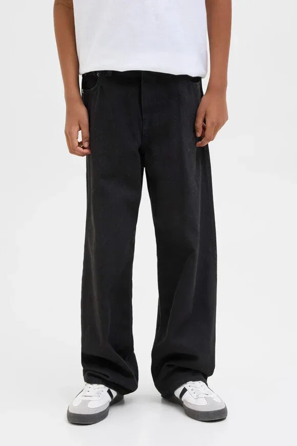 Jack & Jones Junior Alex Baggy Fit Jeans - Black Denim 146 Kids