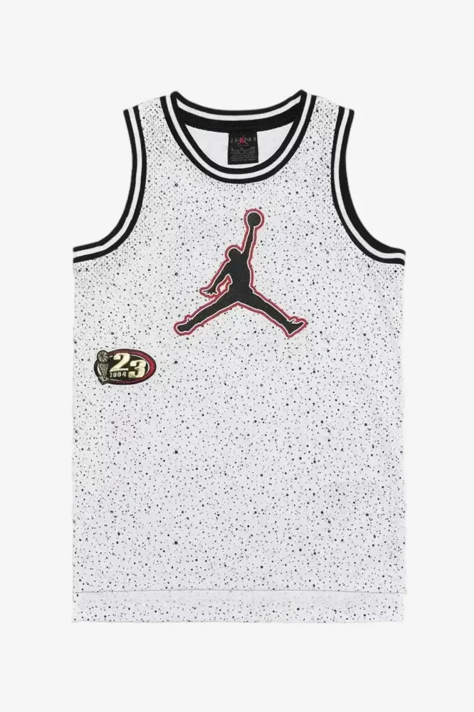 Jordan Play Off Speckle Mesh Tanktop - White L Kids
