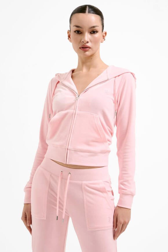 Juicy Couture Robertson Samt Crop Jacke - Almond Blossom S Damen