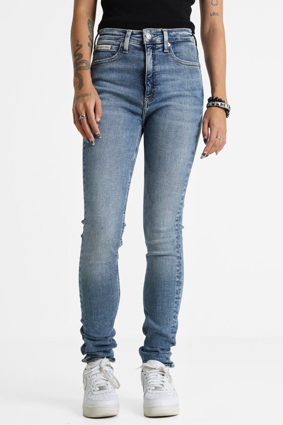 Calvin Klein Jeans High Rise Skinny Jeans L32 - Denim Medium 27/32 Damen