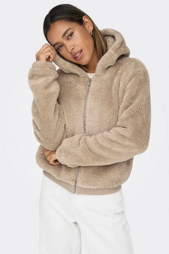 Only Newanna Teddy Jacke - Humus M Damen