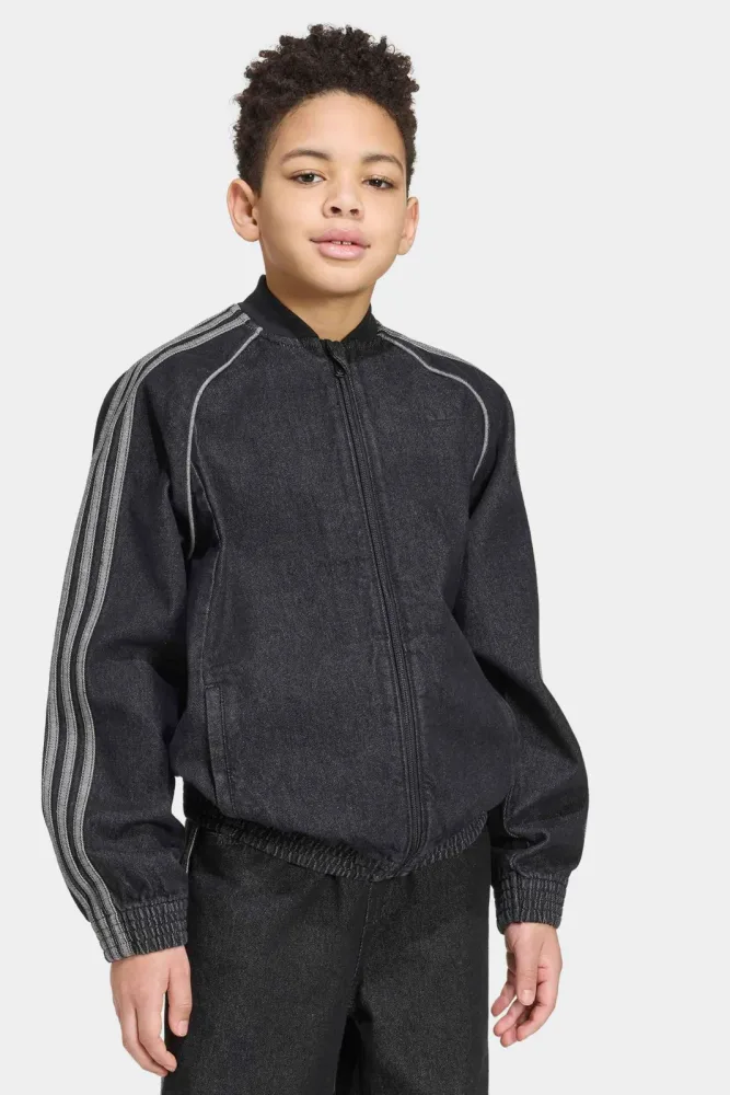 Adidas Originals Jeans Trainingsjacke - True Black Denim 164 Kids