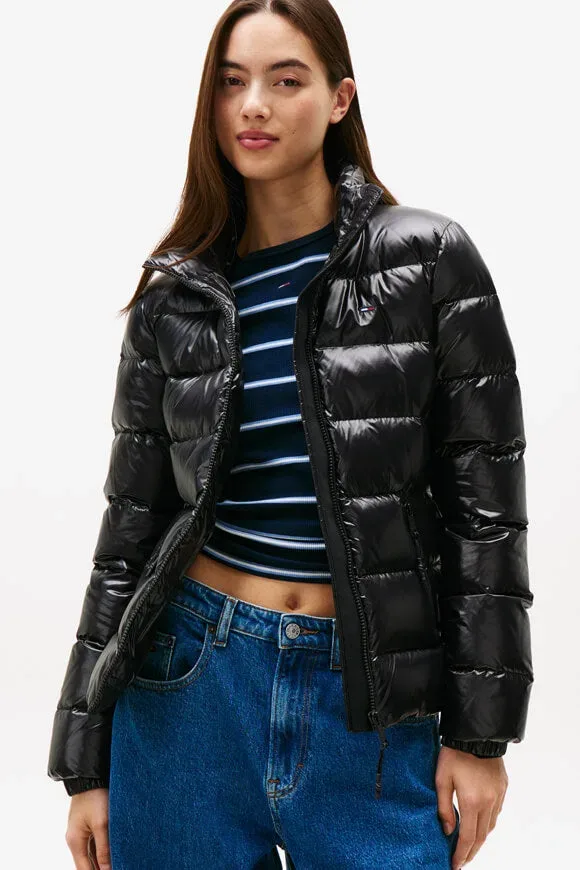 Tommy Jeans Leichte gesteppte Daunenjacke - Black M Damen