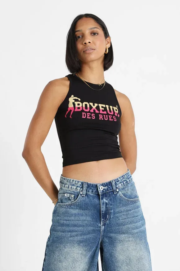 Boxeur des Rues Crop Tanktop - Black S Damen