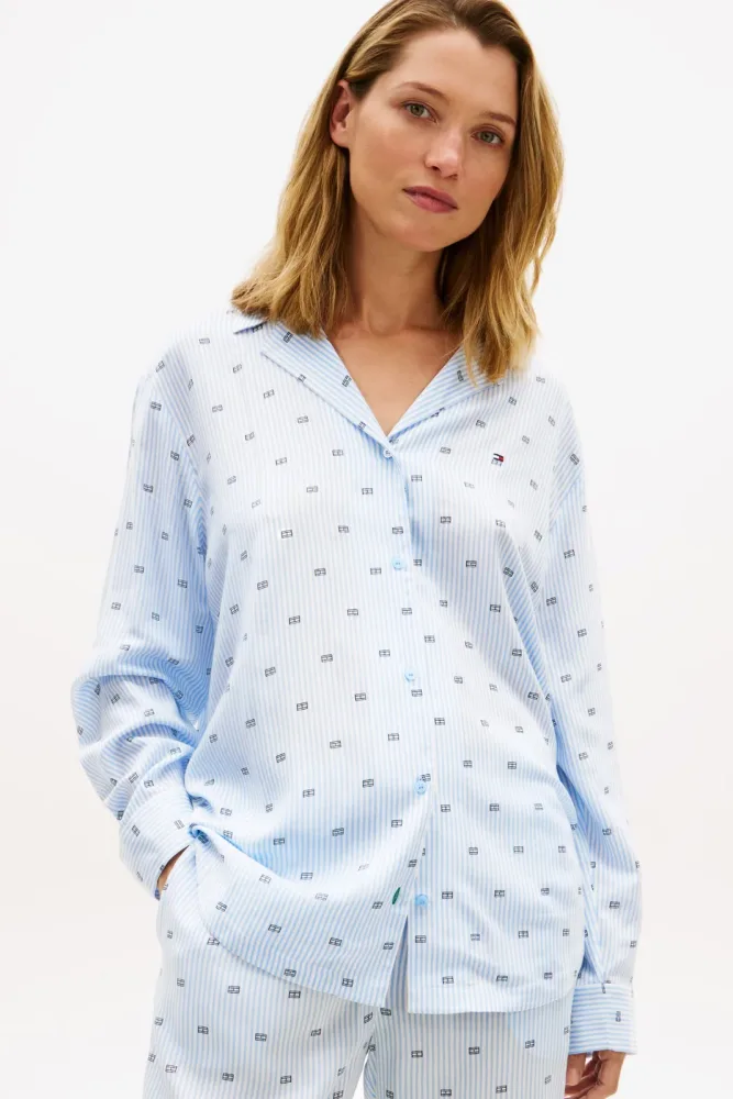 Tommy Hilfiger Pyjama-Oberteil - Vessel Blue S Damen