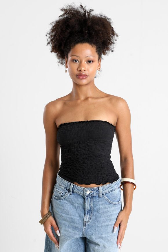 Tally Weijl Bandeau Crop Top - Black XXS Damen