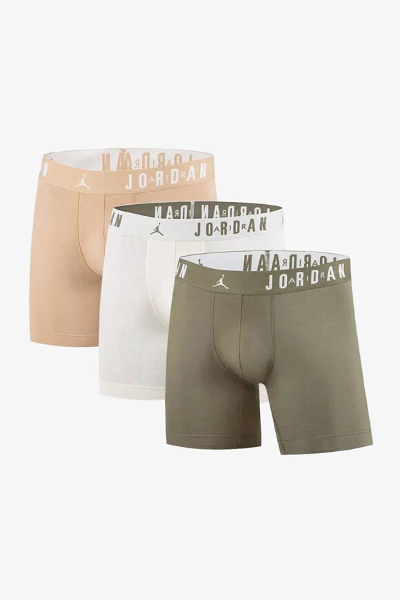 Jordan Air Dreierpack Boxershorts - Medium Olive L Herren