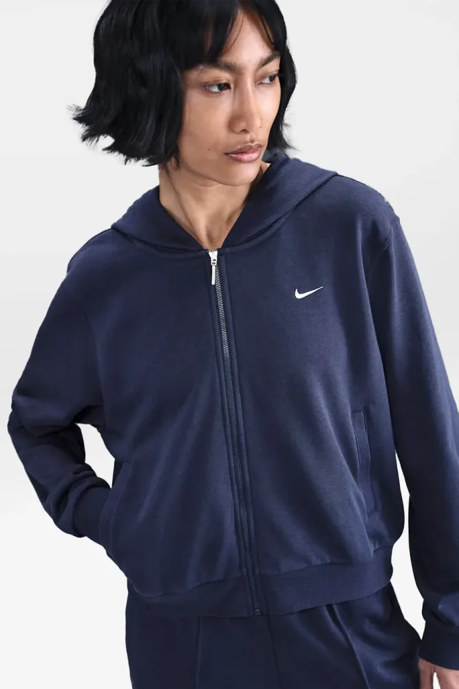 Nike Chill Terry Oversize Kapuzensweatjacke - Midnight Navy S Damen