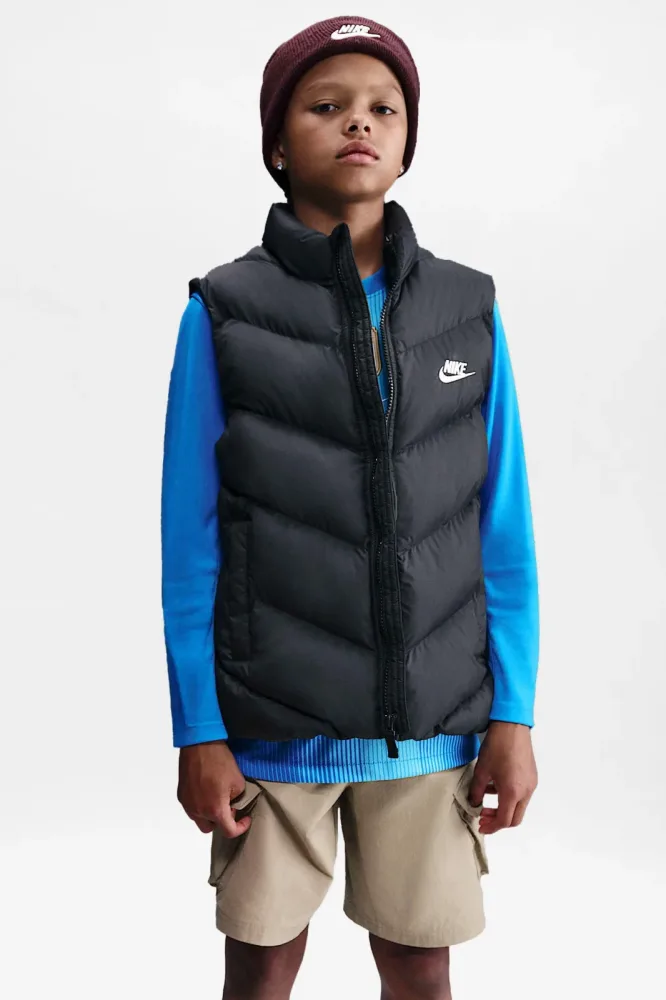 Nike Puffer Gilet - Black M Kids