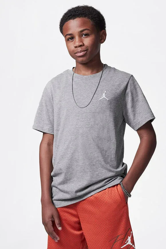 Jordan Jumpman Air Embroidered T-Shirt - Carbon Heather M Kids